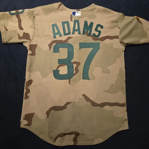 San Diego Padres Mike Adams Camo Jersey - Picture 3 of 3